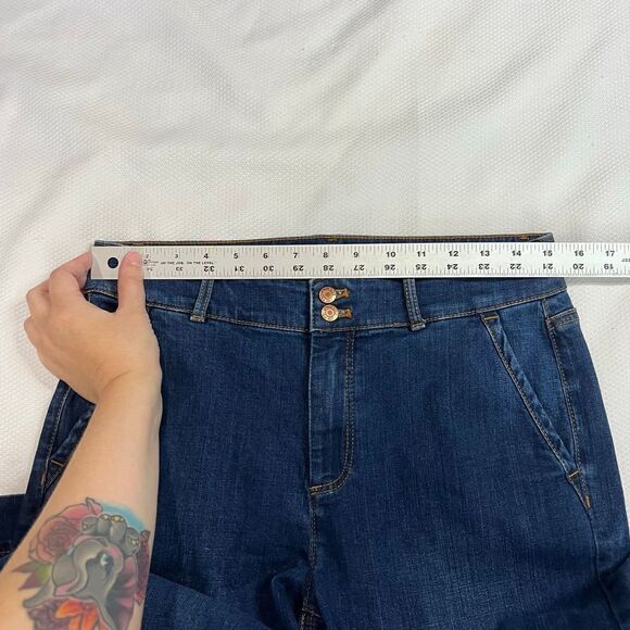 Talbots‎ Flawless High Waist Wide Crop Jeans - Picture 4 of 6